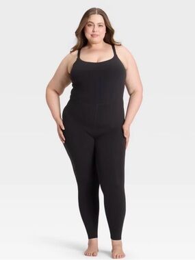 Black Stretch Active Jumpsuit Romper *NWT